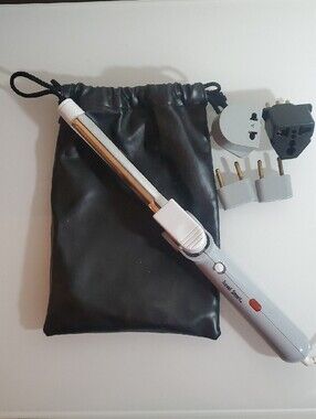 Franzus Travel Smart Compact Curling Iron for International Travel Foldable EUC